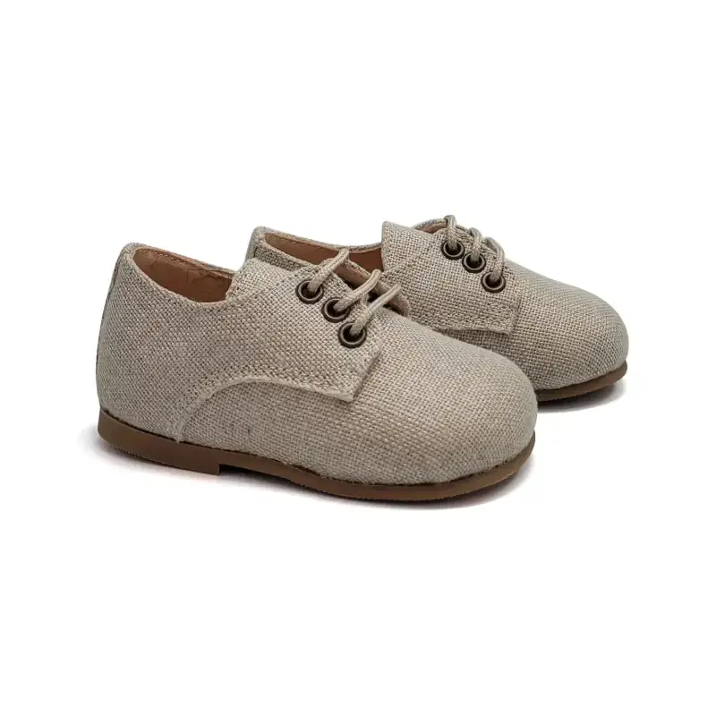 Ruth Secret Natural Linen Lace Shoe