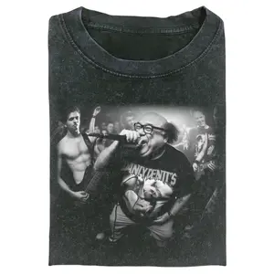 Danny DeVito Punk Rock Band T-Shirt – Funny Graphic Tee, Vintage Grunge Aesthetic, Oversized Unisex Streetwear Top