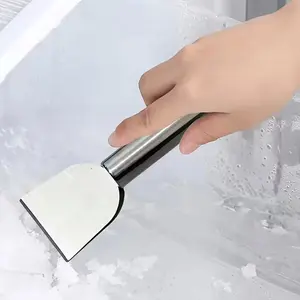 Multi-Purpose Stainless Steel Cleaning Scraper, Durable Kitchen Tool for Stove and Pan Cleaning, Ideal for Home, Bathroom, Car Use