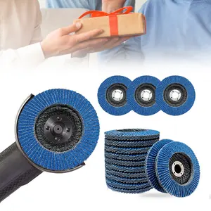 10 Pcs Zirconia Flap Discs 4 Inch for Angle Grinder - 40/60/80 Grit Grinding Wheel, Sanding Disc  - Flap Disc for Wood/Metal/Stainless Steel Sanding Polishing DIY jewelry, millwork sanding  disc