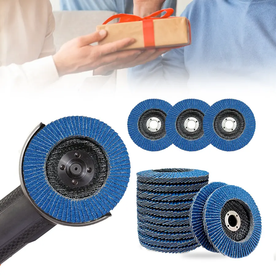Fermi abrasives 10 Pcs Zirconia Flap Discs 4 Inch for Angle Grinder - 40/60/80 Grit Grinding Wheel, Sanding Disc  - Flap Disc for Wood/Metal/Stainless Steel Sanding Polishing DIY jewelry, millwork sanding  disc