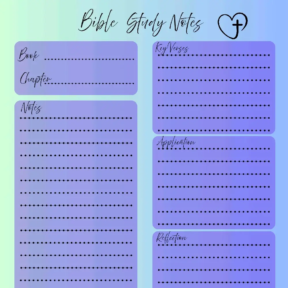 Bible Study Notepads