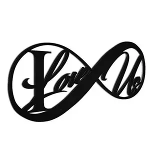 I Love Us Infinity Symbol Wall Art - Modern Aluminum Composite Decor - Romantic Anniversary & Wedding Gift - Durable Metal Wall Hanging, Made in USA