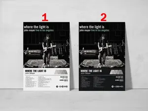 Where the Light Is Poster ,John Mayer Album Cover , Where the Light Is Album Poster, Home Decor, Music Poster