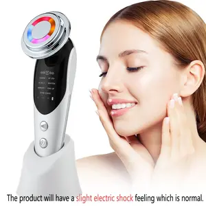 7 in 1 RF & EMS Microcurrent Lifting Device, Vibration LED Face Skin Rejuvenation, Wrinkle Remover, Facial Beauty Tool