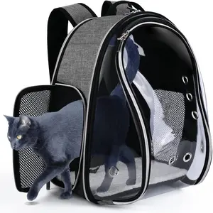 Cat Carrier Backpack Bubble - Fit Up to 18 Lbs - Approved Dog Backpack Carrier for Small Pets Puppies Dogs Bunny, Space Capsule Dog Carrier Backpack for Travel Outdoor Hiking