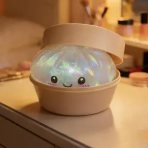 Shiny Dumpling Squishy |  Stress Relief Toy Mystery Dumpling Soft Pop Stress Ball, Giant Rainbow Mystery Soft Pop Bun, Stretchable Desktop Toy, Relaxing Toy for Adults and Kids