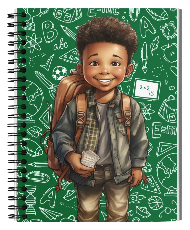 African American 1 Subject Notebook, 100 Sheets