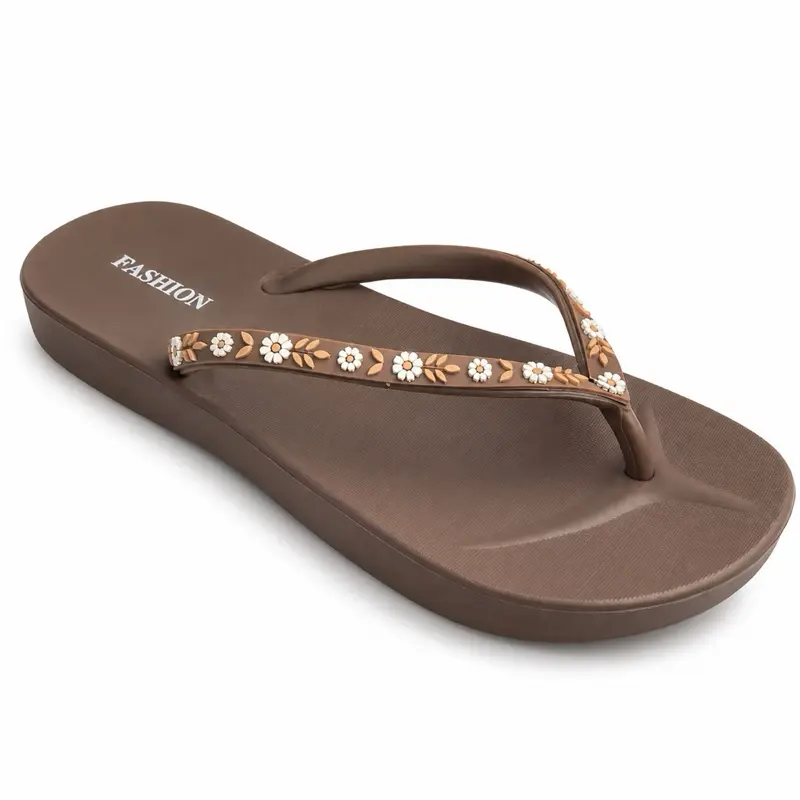 Women's Floral Wedge Cute Sandals, Flip Flops for Women, Flip Flops Women