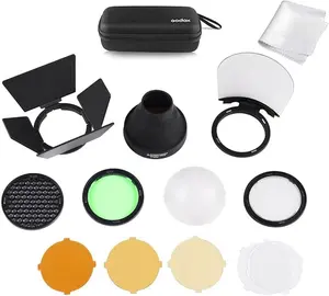 Godox AK-R1 Accessories Kit Compatible for H200R Round Flash Head, for AD200 AD200Pro AD200Pro II V1Pro C V1Pro N V1Pro S V1C V1S V1N V860III TT685 TT600 V1000