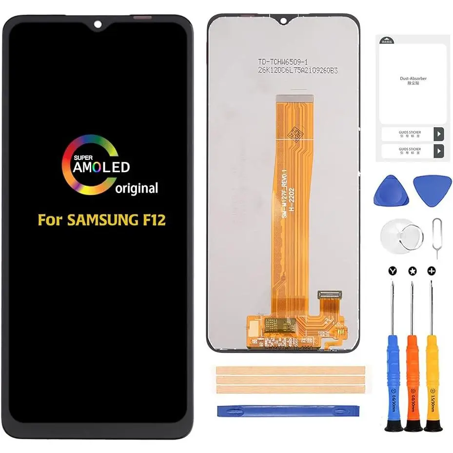 for Samsung Galaxy F12 F127 【Original】 Screen Replacement SM-F127G SM-F127G/DS SM-F127F/DS LCD Display Touch Screen Digitizer Full Assembly Repair Kits,with Tools