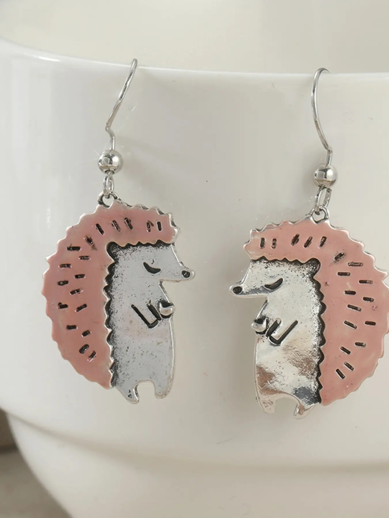 New Thanksgiving Cute Hedgehog Pendant Earrings Jewelry, Bohemian Small Animal Women's Earrings, Casual Gift for All Seasons