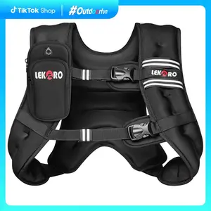 LEKÄRO Weighted Vest 6lbs for Women Men with Reflective Stripe for Workout Strength Training Running Walking Outdoorfun