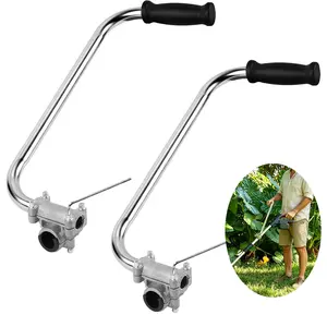 Dazone Weed Eater Handle Ergonomic Weed Eater Attachments Aluminum Trimmer Grip Weedeater Handle with Bracket Clamp for Lawn Care, Landscaping, Yard Trimming