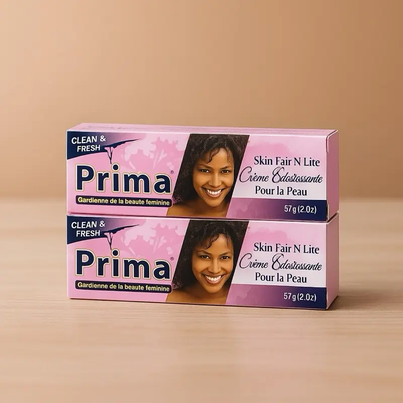 Prima Cream for Face and Body - Skin Fair N Lite Creme Edouissance Pour la Peau - 57g Clean Fresh