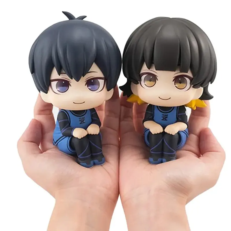 In-Stock 10cm Blue Lock Anime Look Up Figurine - Movable Isagi Yoichi/Yongki Seijiro/Bakira Eru Collectible Toy, Home Decor Statue, Collectible Toys