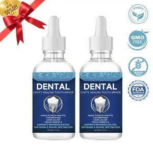 Fluoride-Free Tooth Armor Liquid Drops (2oz.) | Nano Hydroxyapatite, Theobromine & Zinc Oxide | All-in-One Enamel Repair & Remineralization | Anti-Cavity, Teeth Whitening & Fresh Breath | Gentle Oral Care for Sensitive Teeth Toothbrush