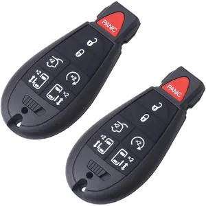 2Pcs M3N5WY783X Car Key Fob Keyless Control Entry Remote IYZ-C01C 7 Button Vehicles Replacement Compatible with Town Country 267F-5WY783X Grand Caravan 2701A-C01C