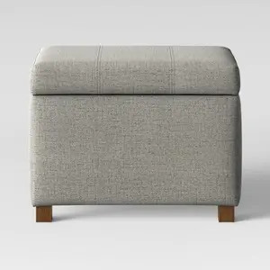 Essex Single Storage Ottoman Gray - Threshold