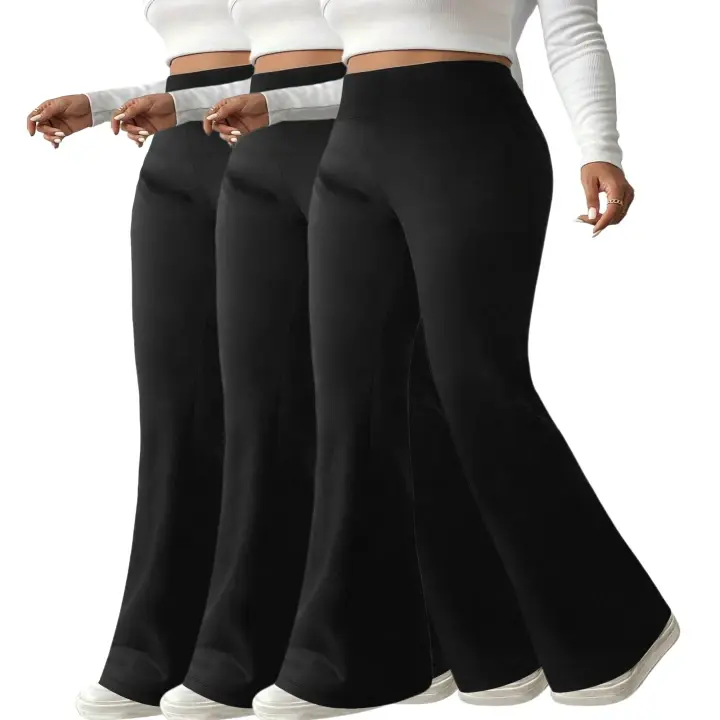 3Pack Flare Leggings for Women High Waisted Flare Leggings Yoga Pants  Flare Workout Pants Leggings Black Flare Yoga Pants