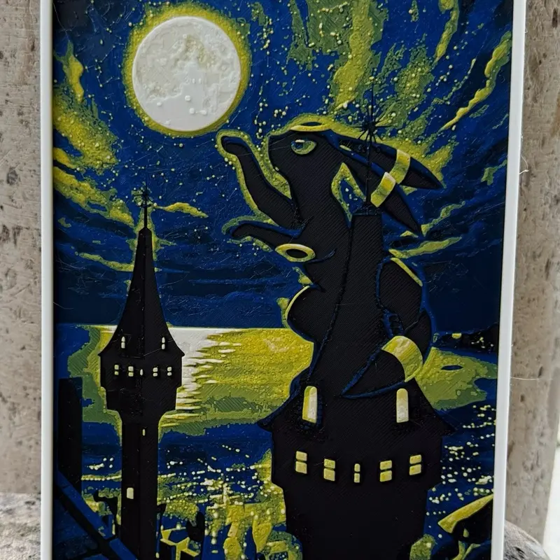 Umbreon 3d Art Print Card