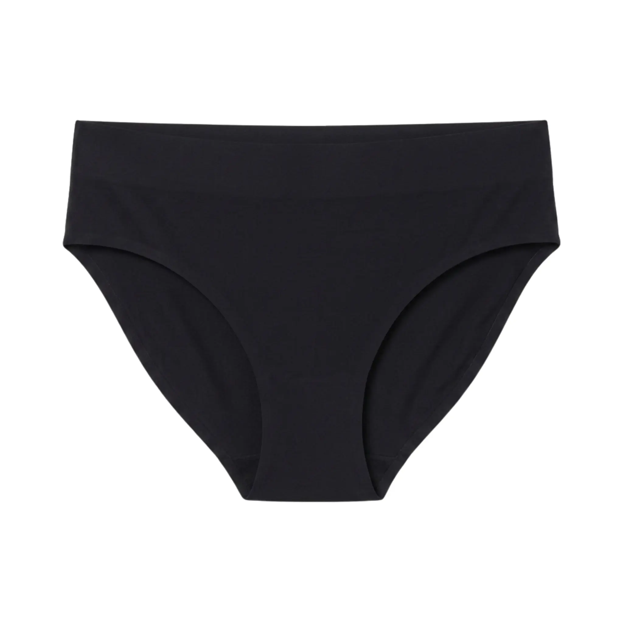 Female Seamless Mid-Rise Cut Bikini, No-Show Design, Fold-Over Waistband, Multi-Size Option