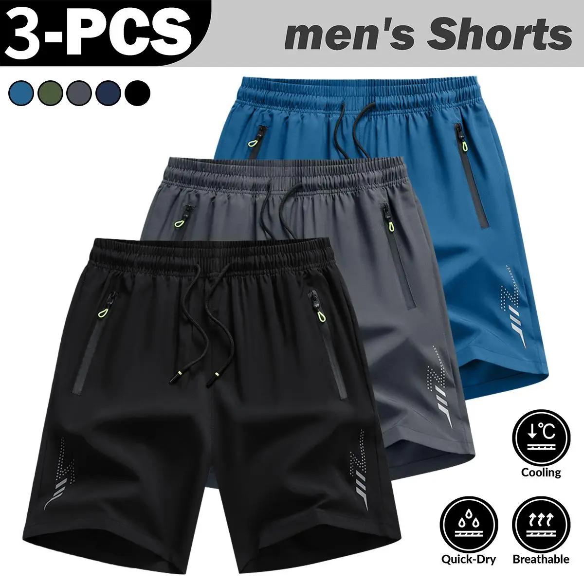 Black + Dark Gray + Lake Blue