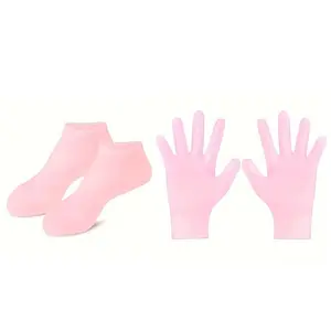 Silicone Hand and Foot Care Cover, 1 Set Soft Comfortable Hand and Foot Protector, Skin Care Tool for Women & Men