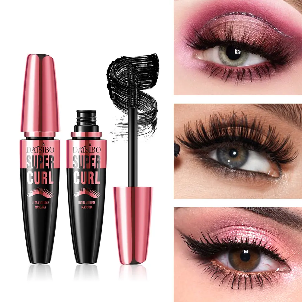 3D Curl Mascara Dense Long-Lasting Waterproof Sweatproof Volumizing Eyelash Makeup 24h Wear 10ML, Enhance Your Look Instantly