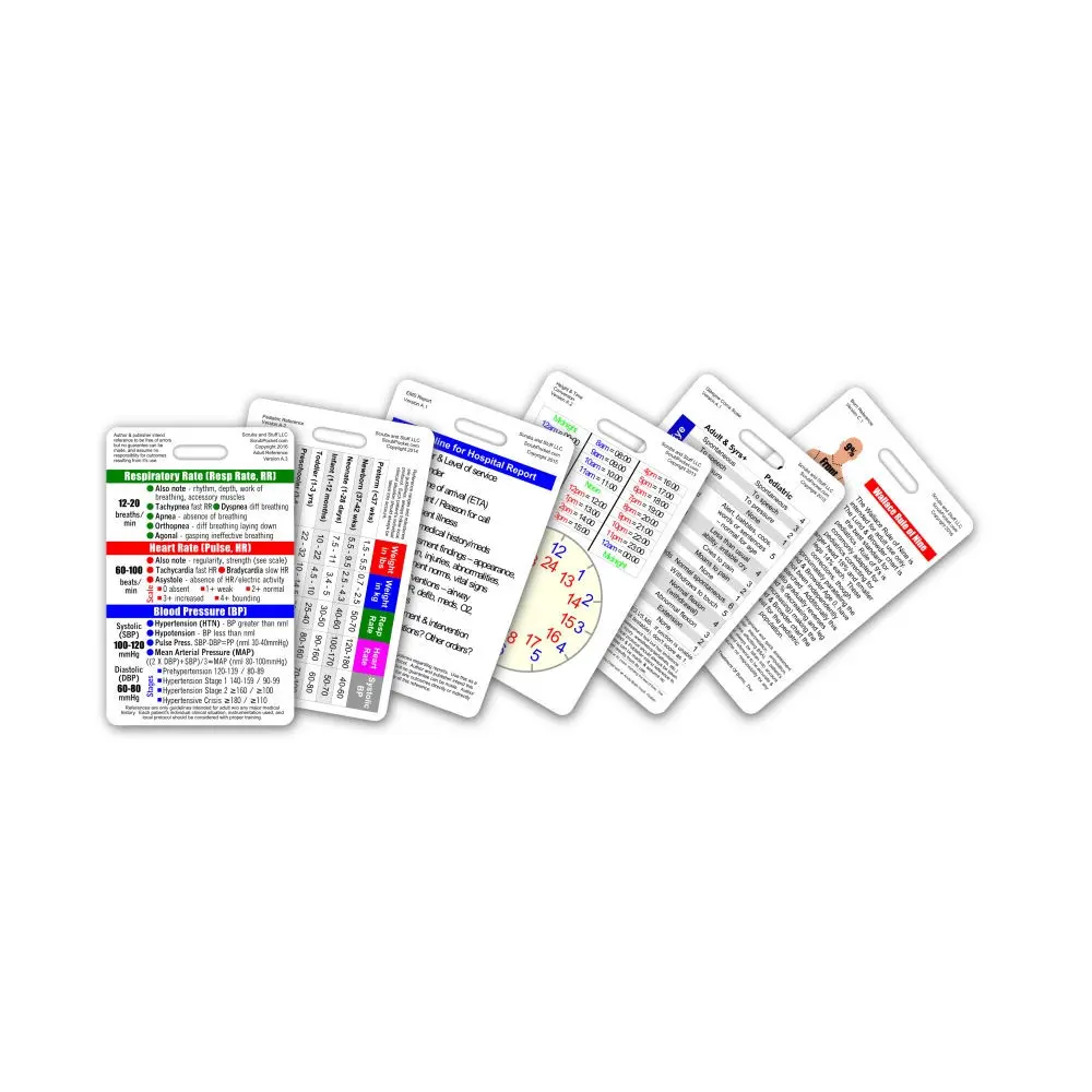 Mini EMT / First Responder Set Badge Cards - 6 cards Mini EMT / First Responder Set Badge Cards - 6 cards