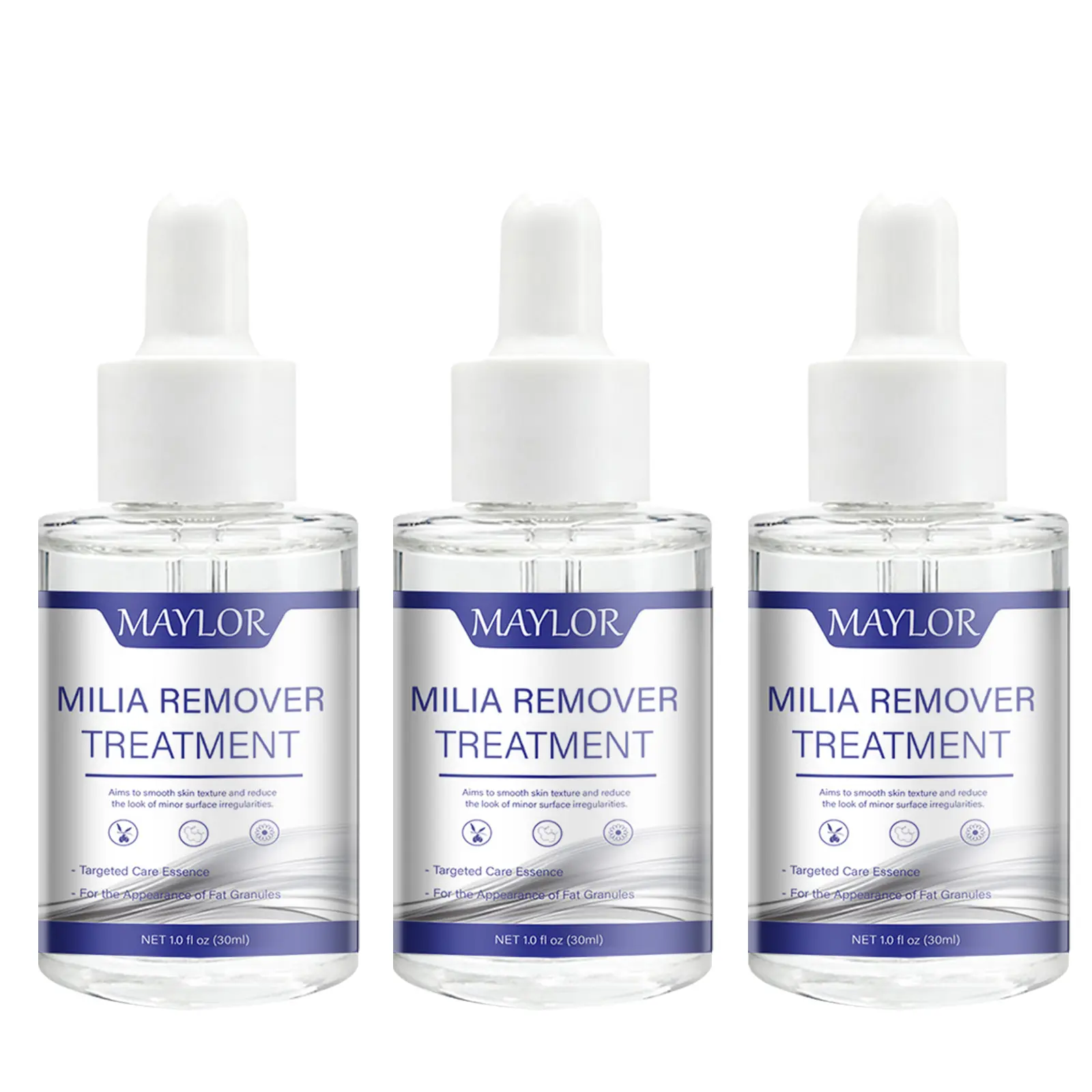 MAYLOR Milia Care Solution for Face, Miia Remover Treatment Serum Natural ngredients Hydrating NourishindFormua for Smooth Refreshed Skin DailvMoisture, 30ML