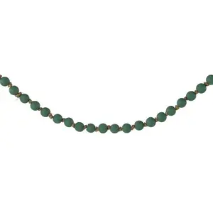 39"L Small Round Wood Bead Garland  Sage Green  MZ198035