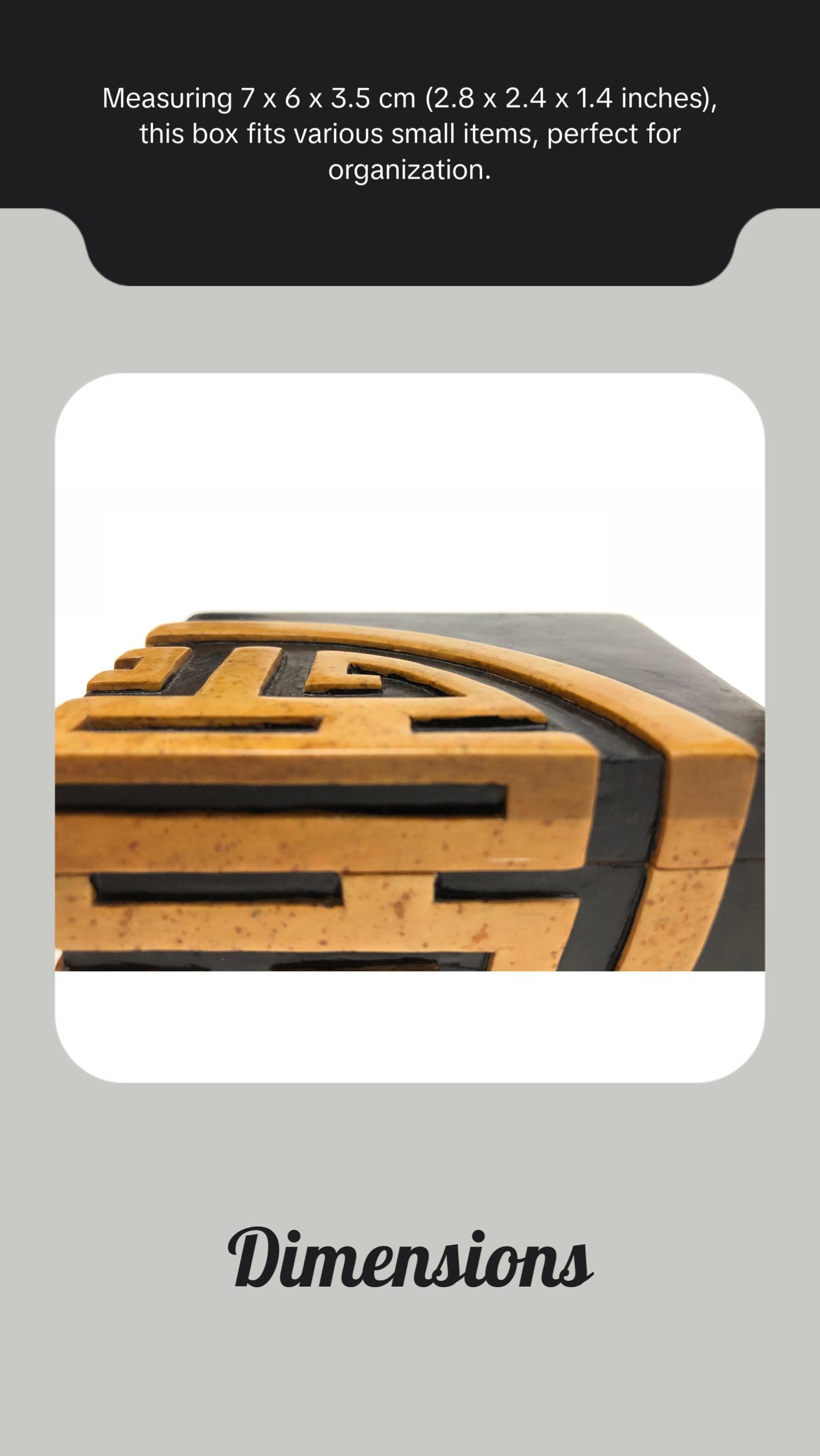 Long Life Small Rectangle Soapstone Trinket Decor Box