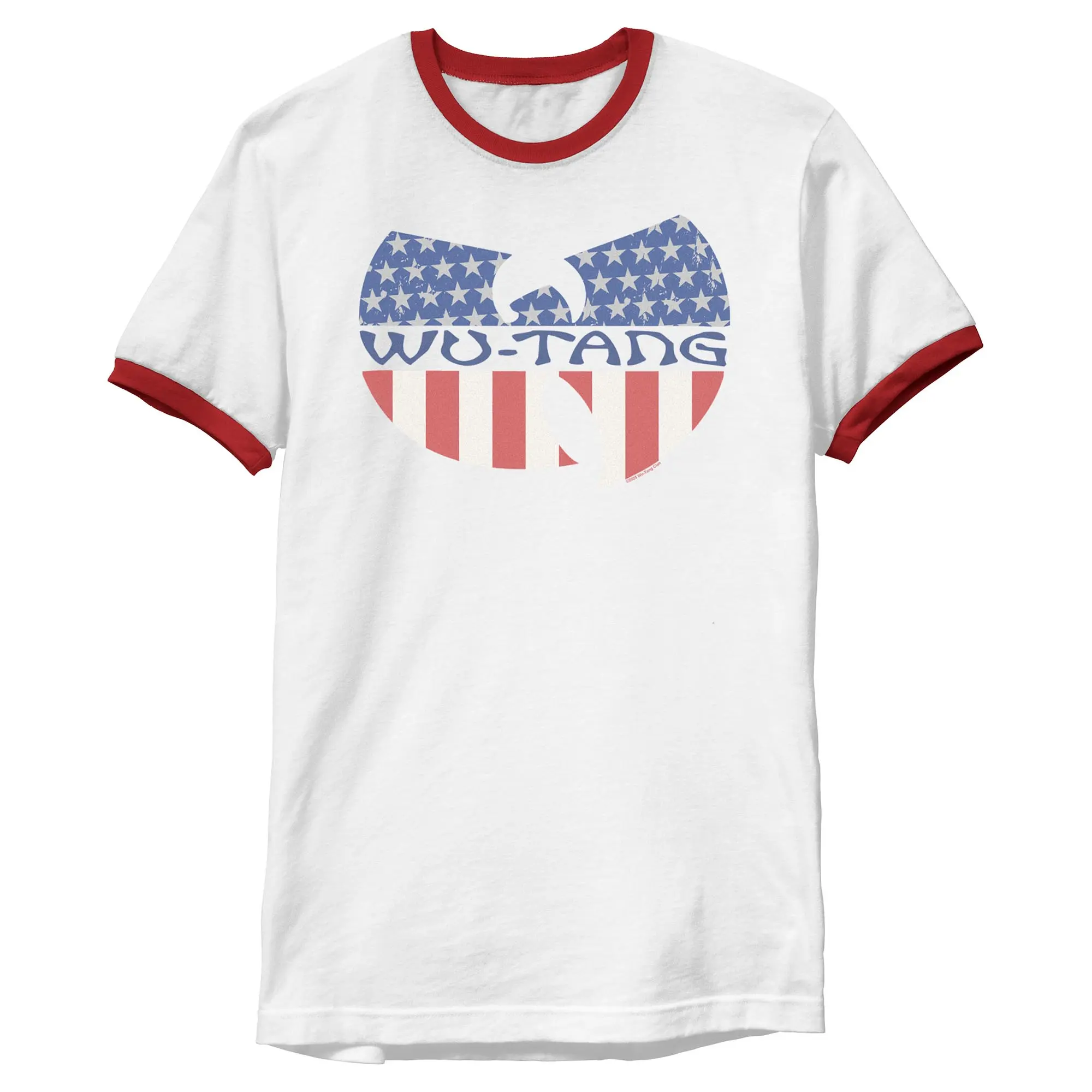 Wu-Tang Clan American Flag Group Logo Mens T Shirt, Casual, Tshirt, Apparel