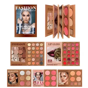 Coco Urban Fashion All - In - One Professional Makeup Palette | 24+ Eyeshadows, Lip Glosses, Highlighters, Blush & Contour, Vibrant Pigmented Formulas for Versatile Daily, Glam & Creative Looks, Perfect Multi - Use Beauty Kit for TikTok Creators & Makeup