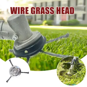 1 Count Steel Wire Grass Trimmer Head,Consistent Cutting Results, Even Trimming, Neat Lawn, Wear Resistance, Durable