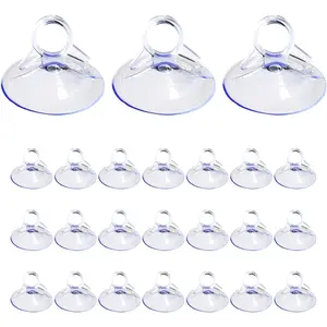 24PCS Car Glass Windshield Sunshade Suction Cups, Powerful Pull Ring Dovetail Sucker Hooks, Multi-Purpose Window Suction Cups for Kitchen Bathroom, Car Acc2026
