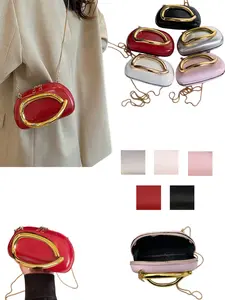 Women's Fashionable Crossbody Bag, Vintage Chain Handbag, Small Round Shoulder Bag, Multiple Colors Available, Ideal for Daily Commute