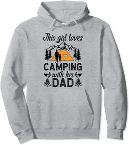 This Girl Loves Camping Buddy Daughter Camping Buddies Pullover Hoodie - Ericaunderwo Shop 53B0C5C926SF