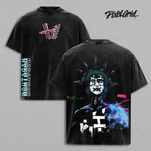 Marathon Gameplay Graphic Tee Washed Tee Game Acid Washed Lightweight Cotton TSHIRT, Gift For Gamer