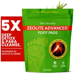 Sole Serenity Zeolite Detox Deep Cleansing Foot Patches for Sleep with Ginger Root Wormwood Foot Detox Cleanse Sole Serenity Zeolite Detox Deep Cleansing Foot Patches for Sleep with Ginger Root Wormwood Foot Detox Cleanse