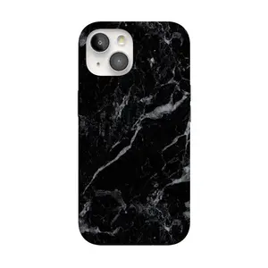 Casely iPhone 15 Case | Black Pearl Marble | Compatible with MagSafe | Classic Ultra Thin Design