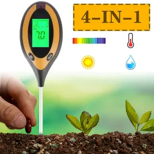 Four-In-One Electronic Soil Tester, Ph Meter, Light Intensity Gauge, Temperature & Humidity Detector, Precision Farming Tool