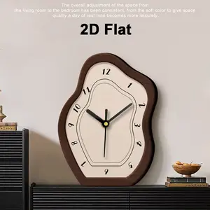 Vintage Creative Silent Wall Clock, Dual-Use Desktop Art Clock, Battery Operated, Suitable for Living Room, Bedroom, Kitchen, Creative Decorative Clock