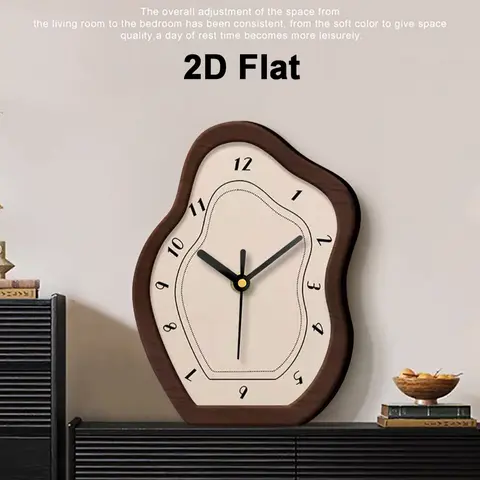 Vintage Creative Silent Wall Clock, Dual-Use Desktop Art Clock, Battery Operated, Suitable for Living Room, Bedroom, Kitchen, Creative Decorative Clock