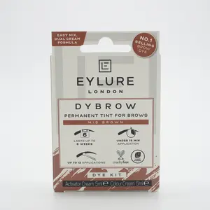 Eylure - Dybrow Mid Brown Brow Dye, Rich Mid-Brown Shade, Easy Application, Cruelty-Free, Suitable for All Hair Types, 1 Item
