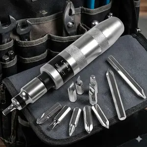 Professional 13-Piece Impact Driver Kit - High Torque Durable Tool Set with Multi-Function Bits, Metal Chisel, Screw Extractor for Automotive Mechanics, Ergonomic Grip Design, pro-Grade Repair Tools