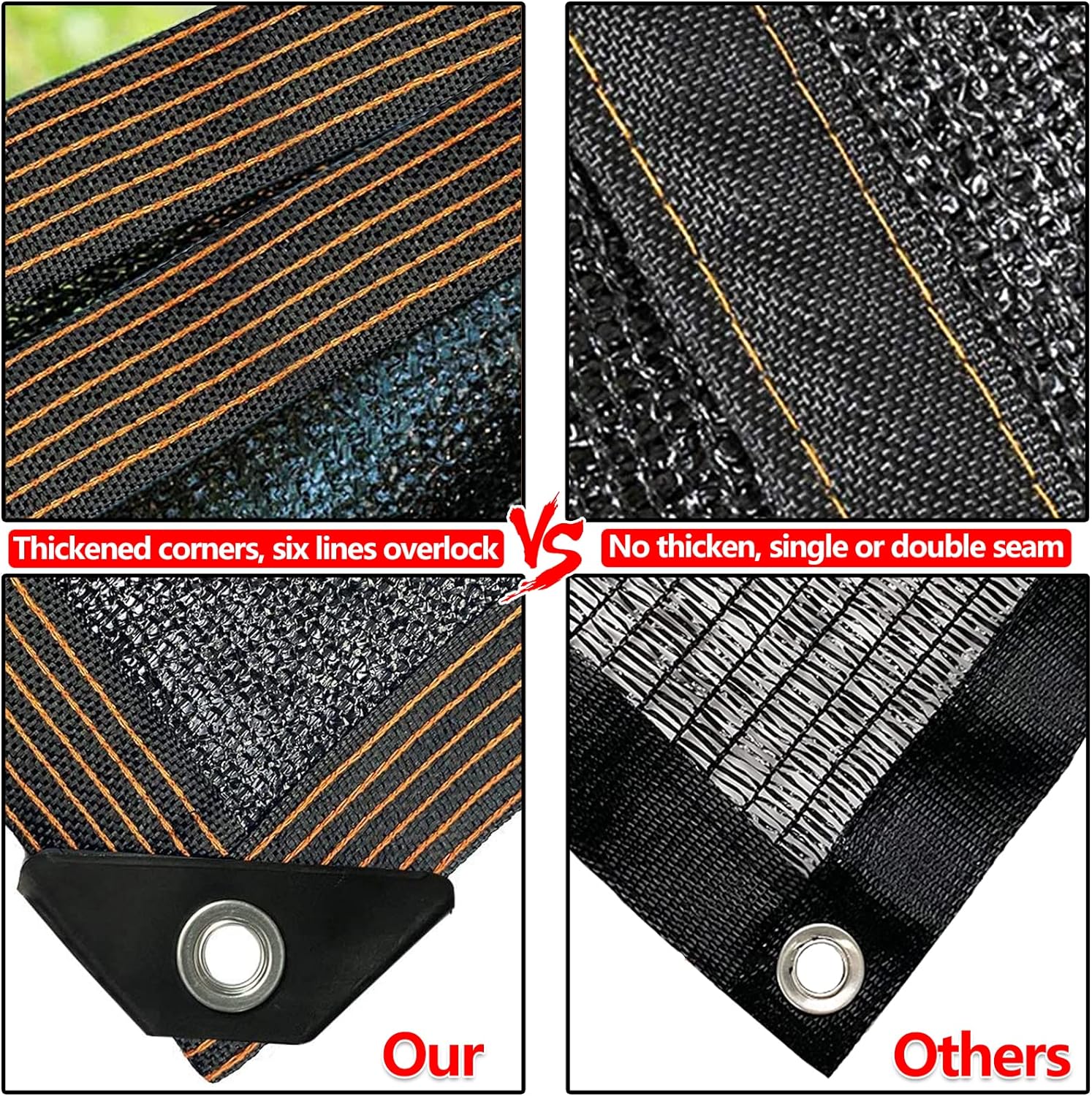 Sun Shade Cloth 90% UV Block 10x13FT, Heavy Duty Mesh Shade Net with Reinforced Grommets for Patio Garden Pergola Greenhouse, Summer Shade Essential, Mother’s Day Outdoor Gift