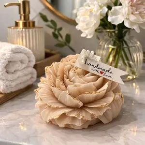 Handmade Rose Scented Wax Melts - 4 Assorted Colors for Aroma Therapy & Aromatherapy