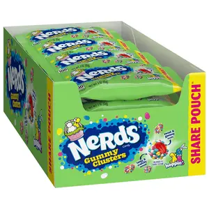 NERDS Hoppin' Gummy Clusters, Springtime Easter Candy, 3 oz sharepack (Pack of 12)